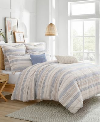 Pickford Tribal Stripe 3-Pc. Duvet Cover Set, Full/Queen