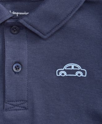 Boys Toddler 2T-4T Long-Sleeve Mini Car Polo Shirt, Macy's Exclusive