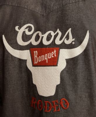 Men's Coors Rodeo Western Spread Collar Shirt