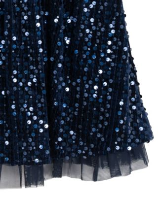 Girls' 2T-6X Sequined Sleeveless Dress