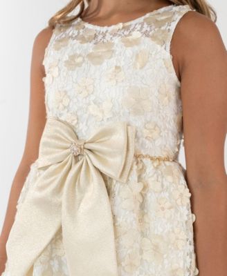 Girls' 7-16 Soutache Illusion Bodice Dress