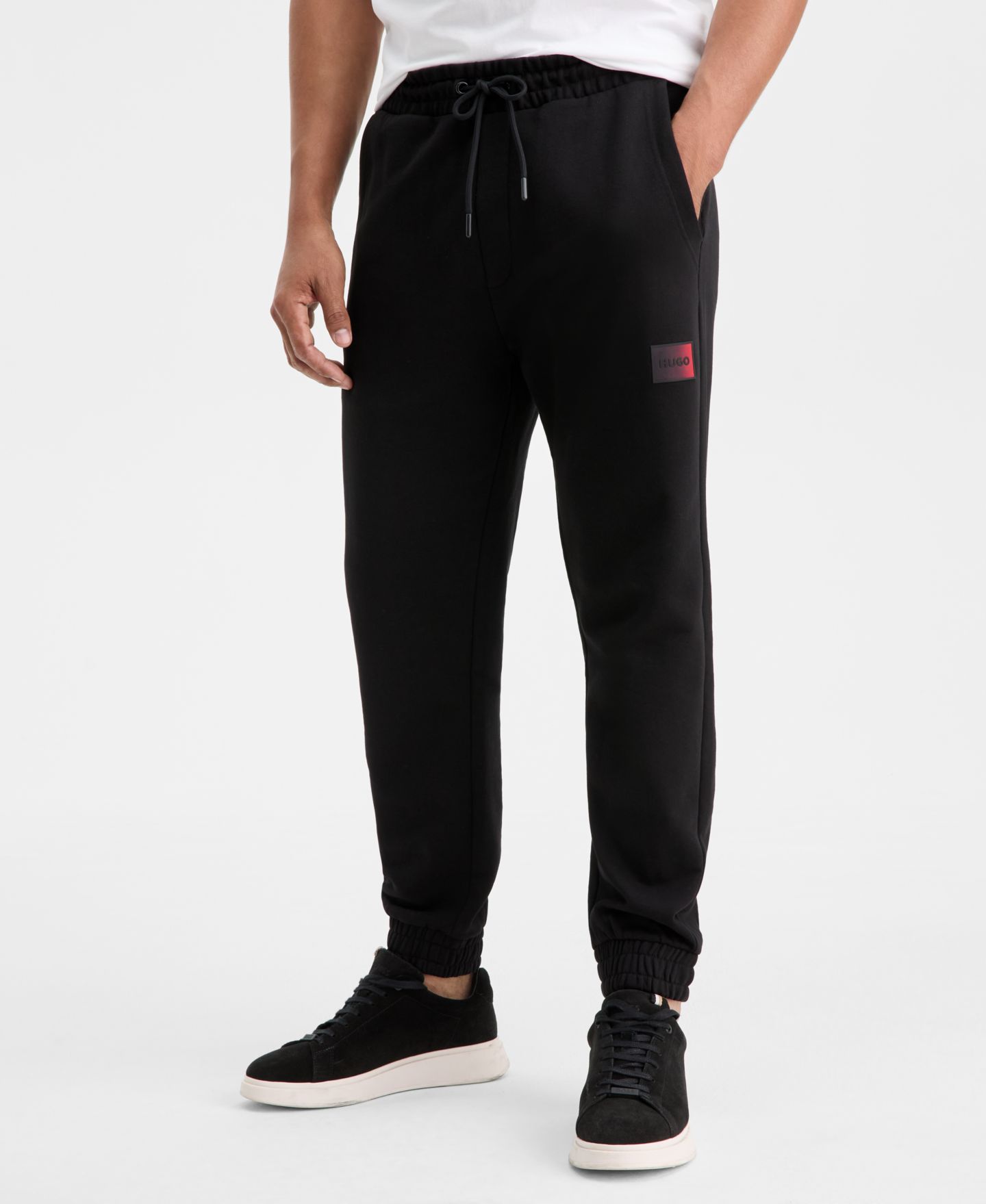 Мужские брюки Hugo Boss Danopan Sweatpants, цвет: Чёрный — фото 2