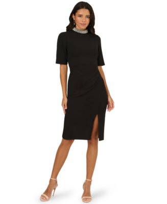 echo crepe mock neck mini dress French Connection Echo Crepe Sleeveless Dress