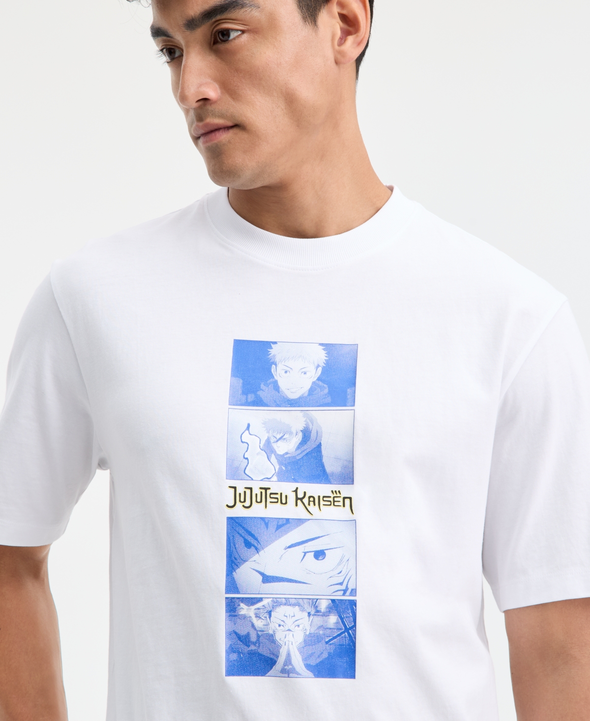 Hugo Boss Men's Nuley Short-Sleeve JuJuTsu Kaisen Graphic Crewneck T-Shirt