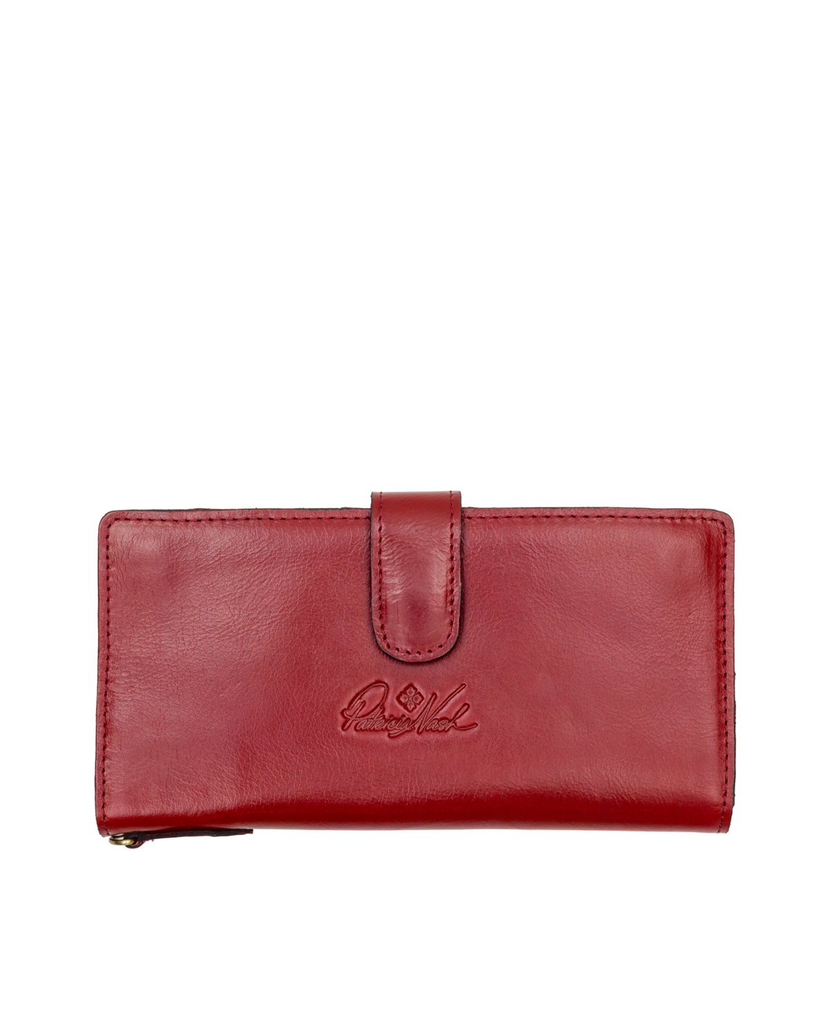 Patricia Nash Valentia Small Leather Wallet In Red