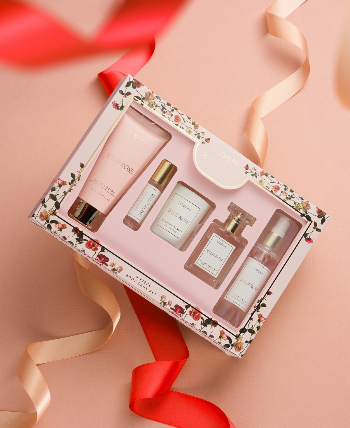 Lovery 5-pc. Wild Rose Deluxe Gift Set In Transparent