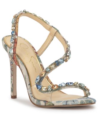 Women's Jaycin Barely-There Rhinestone Evening Sandals