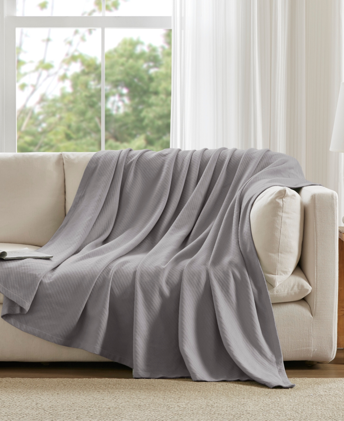 Madison Park Liquid Cotton Blanket, Full/Queen