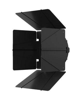 F10 10" Glass Fresnel Lens Modifier, Bowens Mount, Bundle with 10" Barndoors