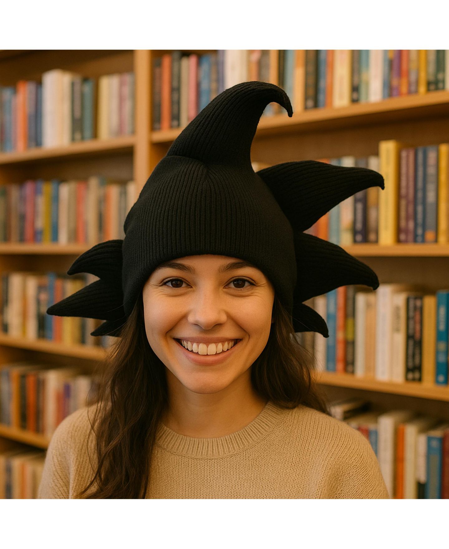 Мужская шапка Dragon Ball Z Goku Hair Novelty Knit Beanie — фото 6