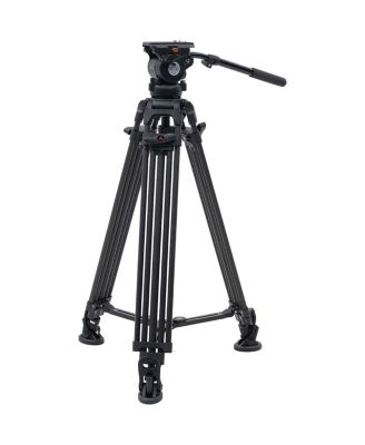 E-Image EG05C2 3-Section Carbon Fiber Tripod with GH05 Fluid Video Head and Mid-Level Spreader