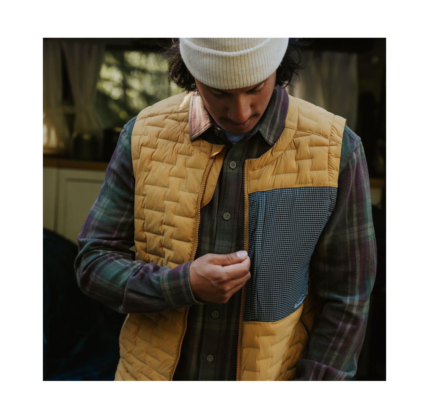 Men's Peale Primaloft Stitch-Free Baffle Stretch Vest