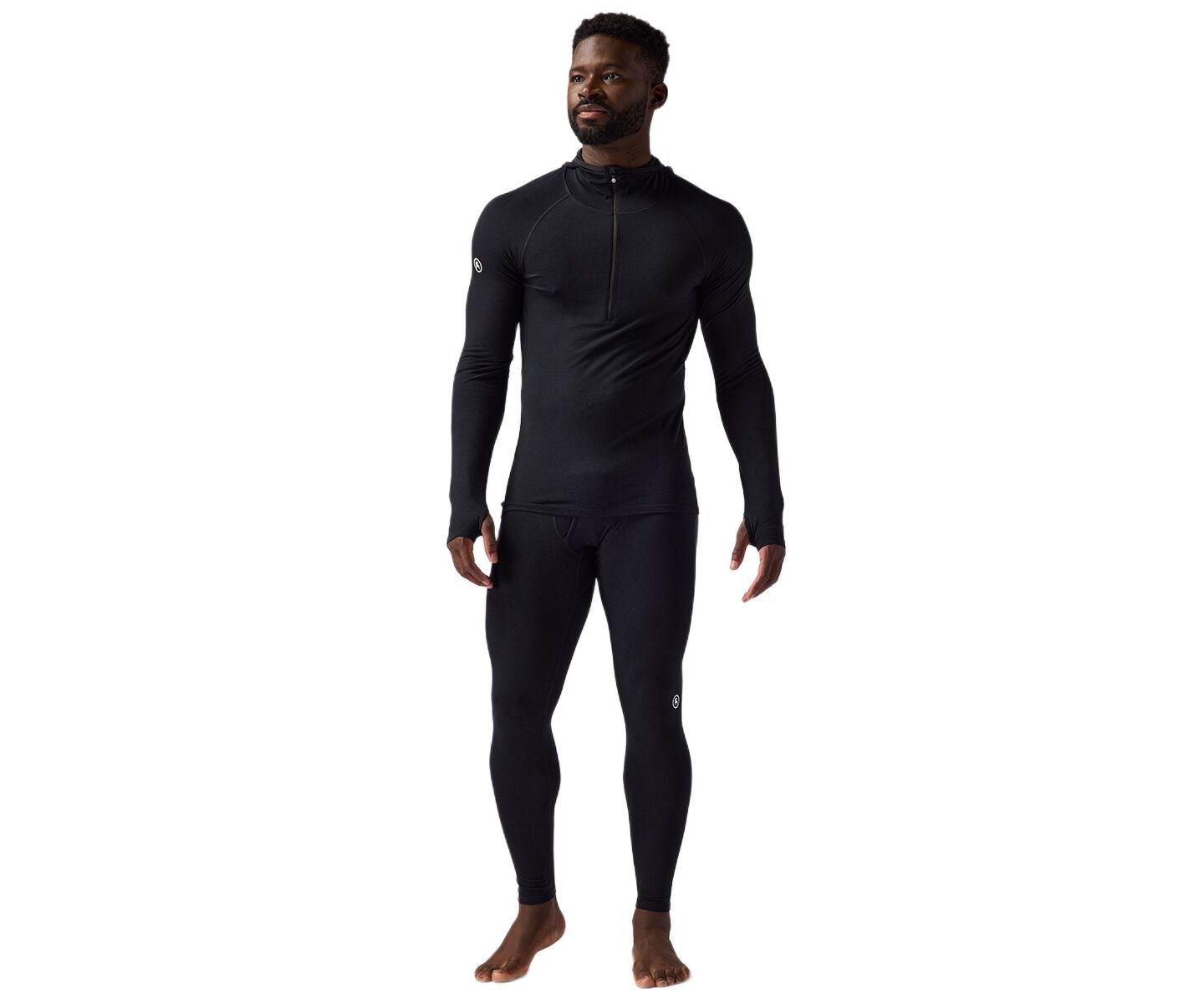 Топы Scuba для мужчин, на молнии, шерсть мериноса — Backcountry, цвет: Чёрный — фото 3