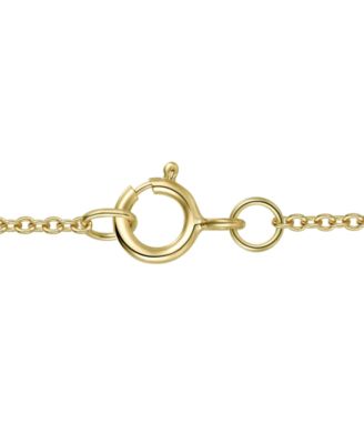 Lab-Grown Ruby Pendant Necklace (1-1/5 ct. t.w.) in 14k Gold Over Sterling Silver (Also Available in Emerald & Sapphire)