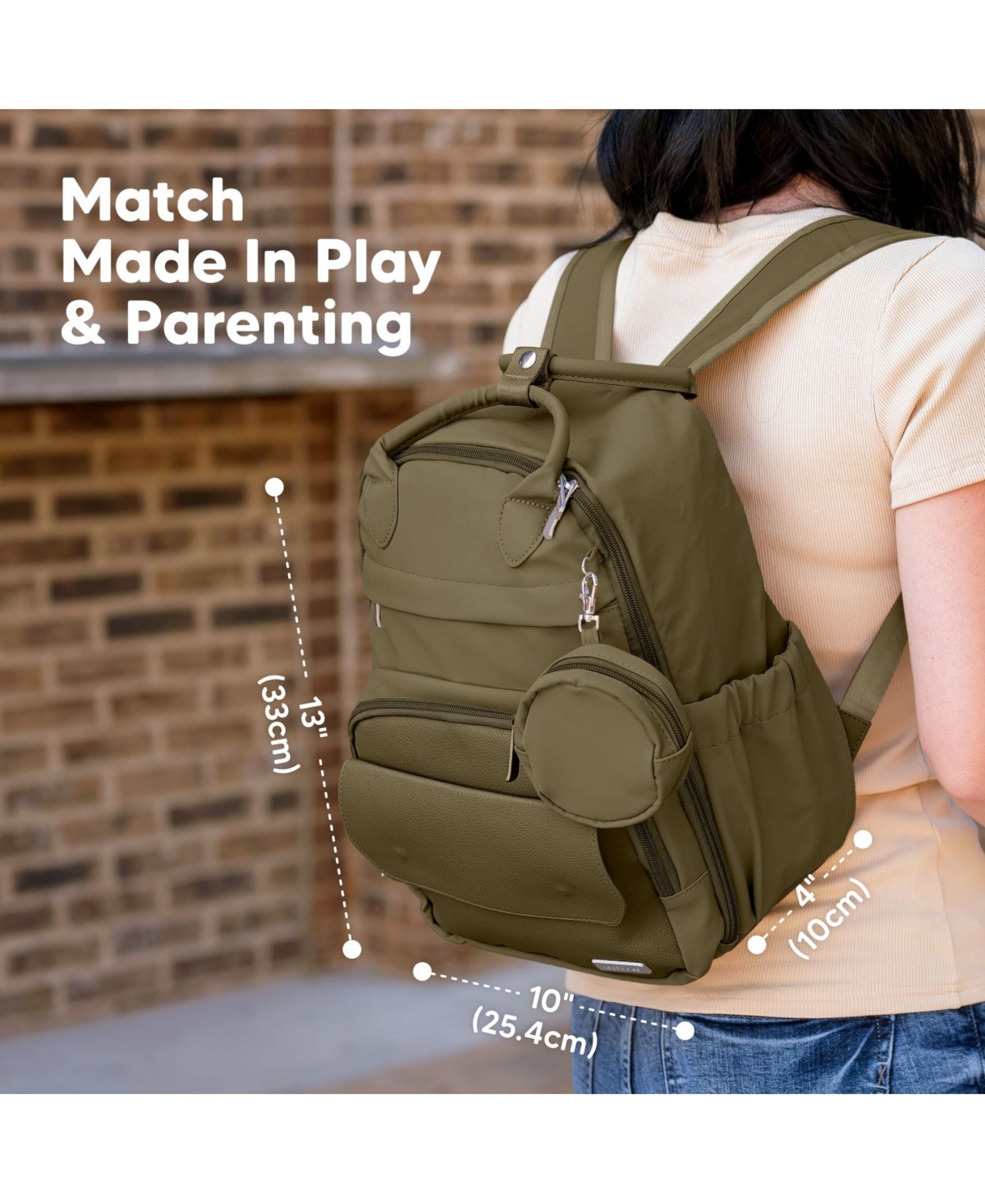 KeaBabies Play Diaper Bag Backpack Comes with Portable Changing Pad, Baby for Mom, Travel Essential