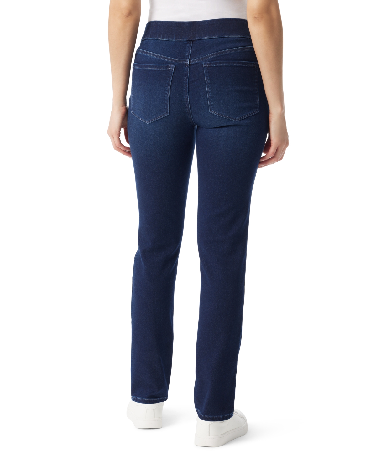 Gloria Vanderbilt Petite Amanda Pull-on Jeans In Blue
