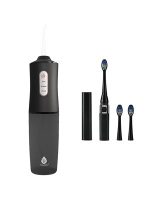 Water Flosser & Portable Sonic Toothbrush Oral Care Bundle – Complete On-the-Go Dental Hygiene Kit