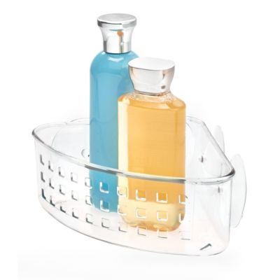 Plastic Suction Corner Shower Basket for Bathroom