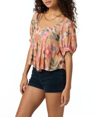 Women's Aubrielle Floral Print Short Sleeve Top