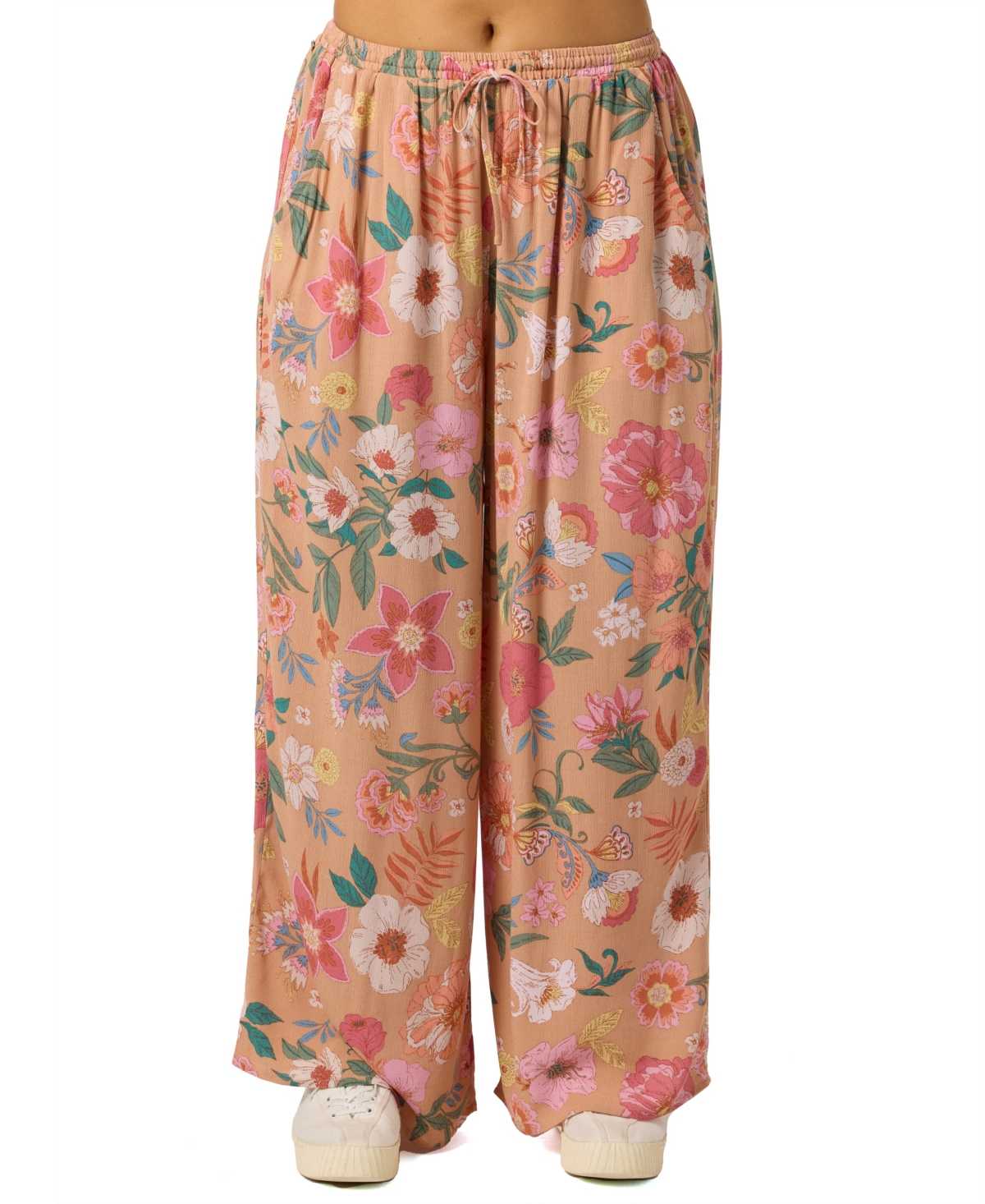 O'neill Milah Camilla Wide Leg Pants In Brown