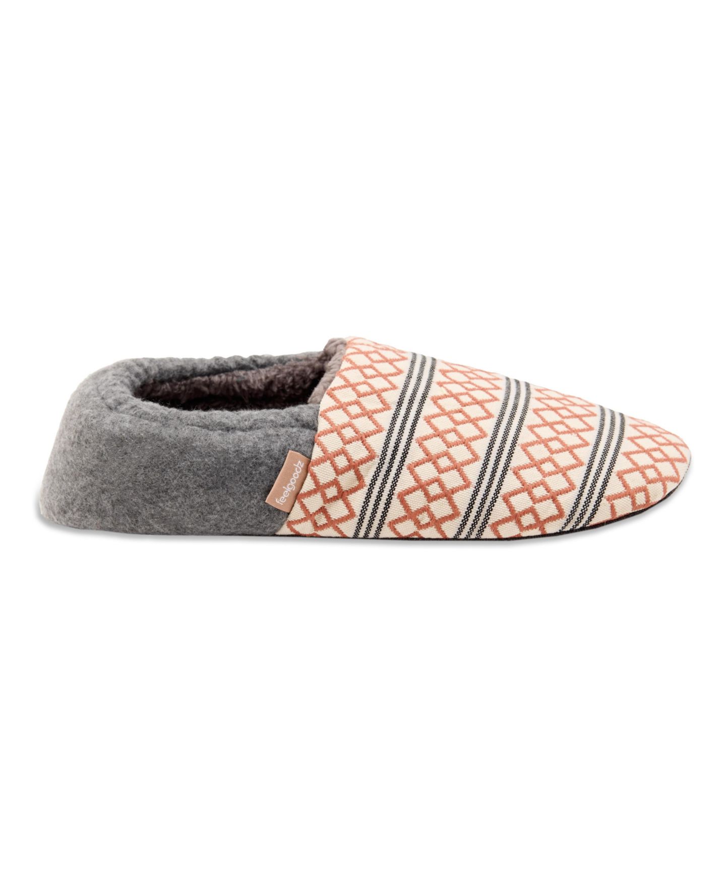 Женские тапочки Feelgoodz Laidback Slipper Artisan Woven Indoor Closed Heel House, цвет: Абрикосовый — фото 4
