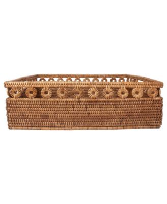 Artifacts Trading Company Inna Design Rectangle Basket with Cutout Handles
