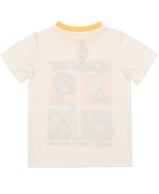 Boys' Toddler 2T-5T Cat in the Hat Printed T-Shirt, Short-Sleeve T-Shirt and Joggers, 3-Piece Set