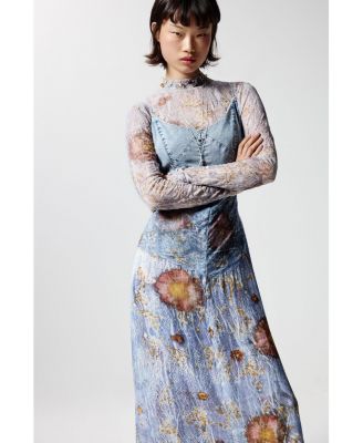 Women's Two-material strappy dress