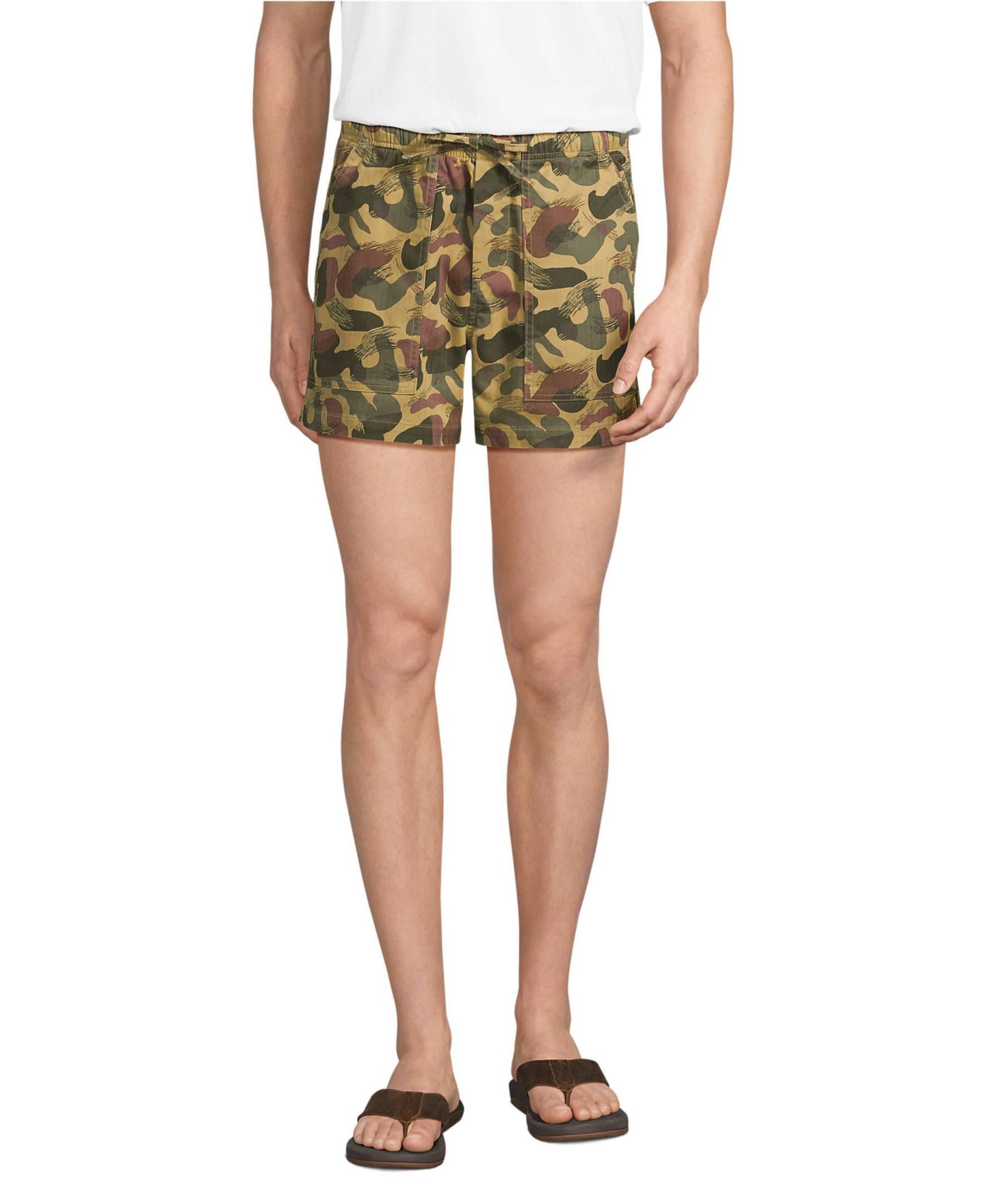 Мужские шорты Lands' End Knockabout Fatigue Short, цвет: Песочный камуфляжный — фото 1