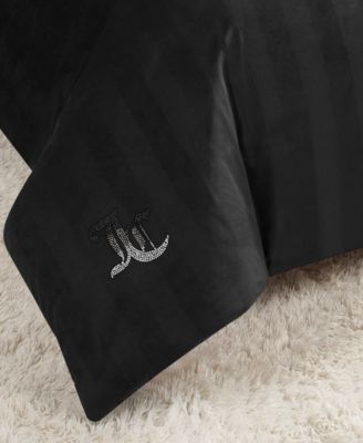  Jenny Velour Striped Jacquard 3-Pc. Comforter Set, Full/Queen