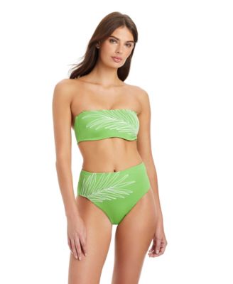 Midnight Breeze Embroidered Bandeau Swim Bra