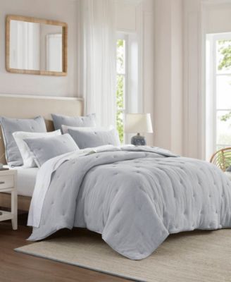 Harbor House Breeze Cotton Embroidered 3-Pc. Quilt Set, King