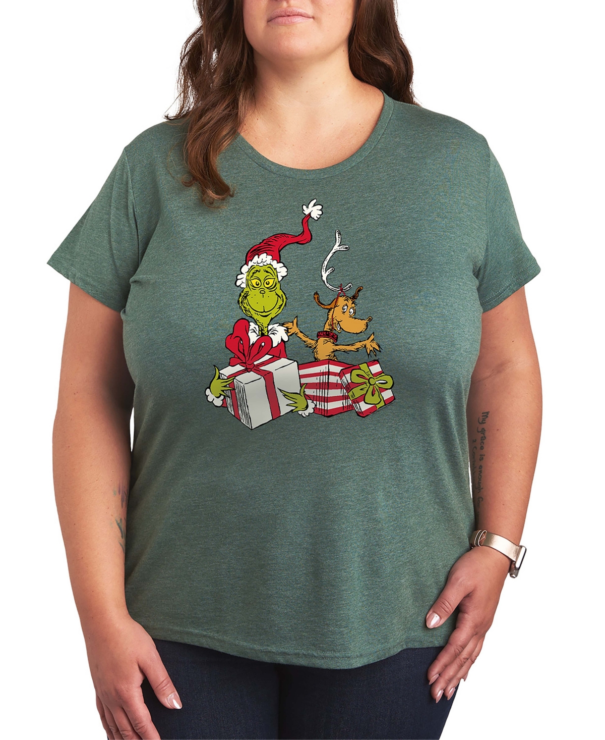 The Grinch and Max Presents Women's Short Sleeve Graphic T-shirts