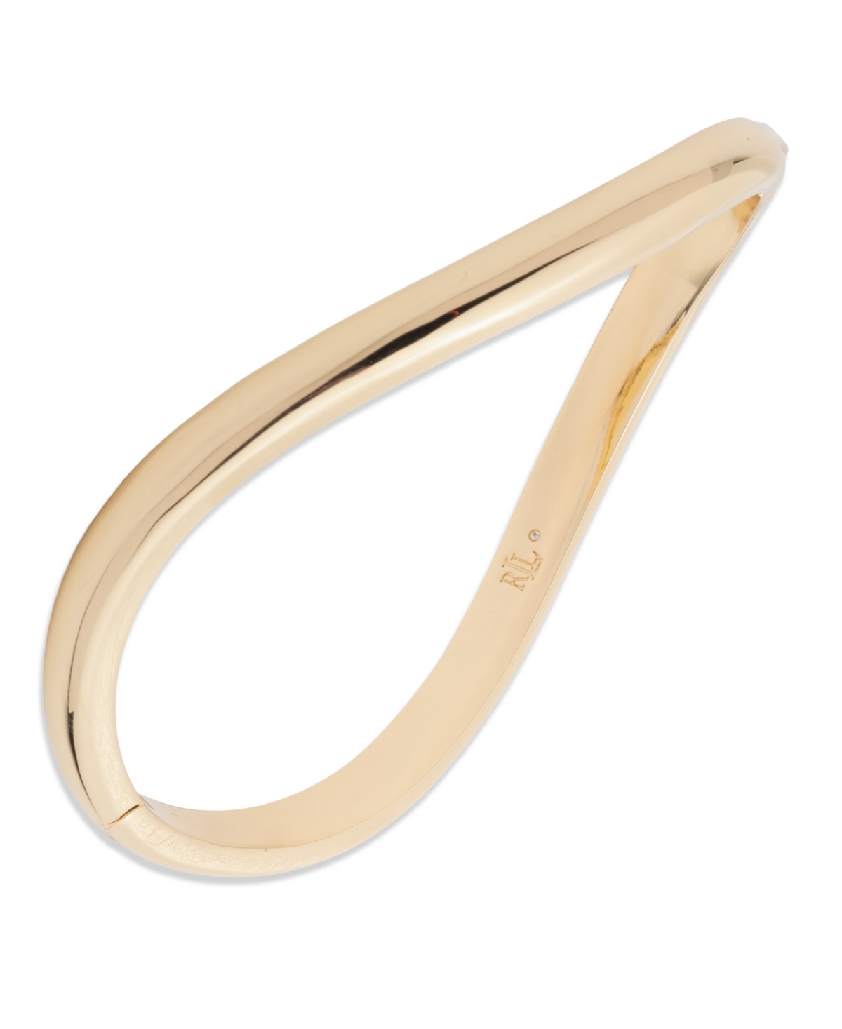 Ralph Lauren Gold-tone Sculptural Bangle Bracelet In Neutral