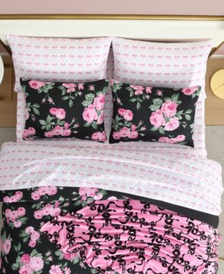Garden Floral Printed Microfiber 6-Pc. Comforter Set, Twin