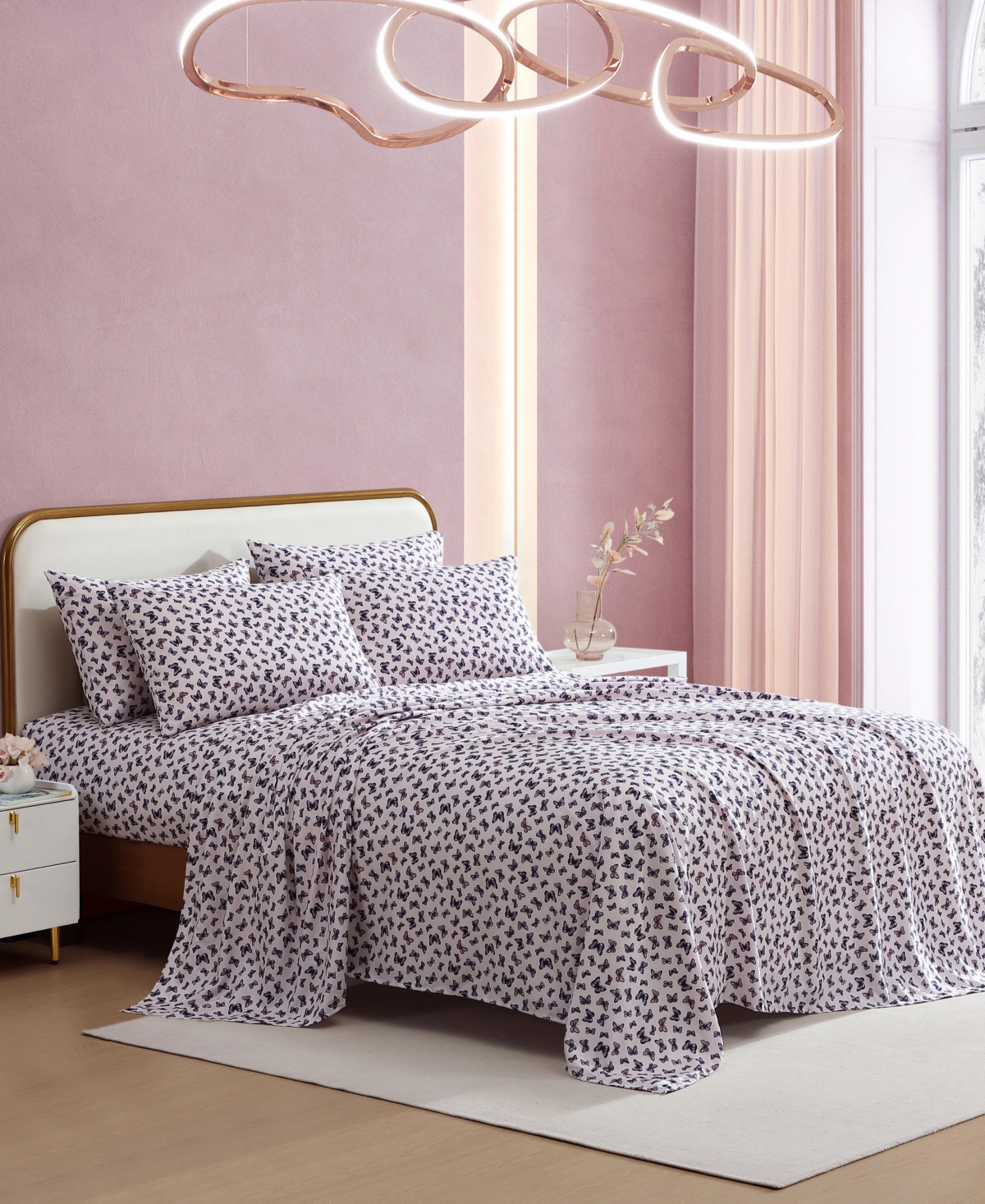 Betsey Johnson Printed Brushed Microfiber 4-pc. Sheet Set, Twin