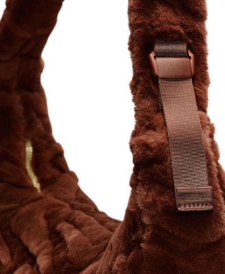 Sportswear Faux Fur Slouchy Bag