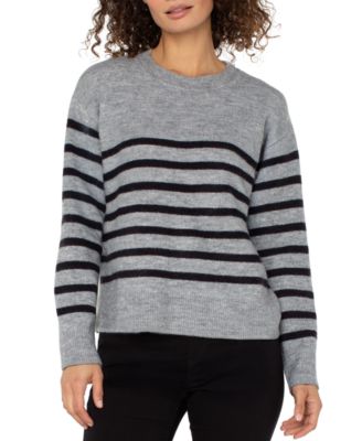Petite Long Sleeve Crew Neck Sweater