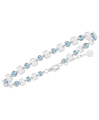 Blue Topaz Luna Bracelet (2 ct. t.w.) in Sterling Silver
