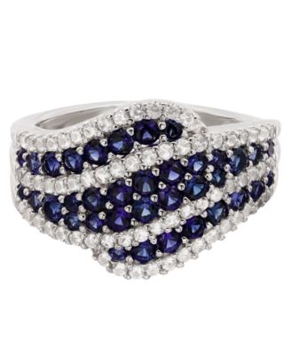 Emerald (1 ct. t.w.) and Diamond (1/2 ct. t.w.) Ring in 14k Gold (also in 14k White Gold Sapphire & 14k Gold Ruby)