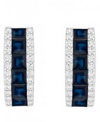 Emerald (1-1/3 ct. t.w.) and Diamond (1/4 ct. t.w.) Earrings in 14k Gold