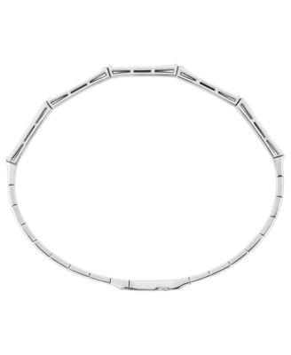 Lab-Grown Ruby (1/2 ct. t.w.) and Lab-Grown White Sapphire (1/3 ct. t.w.) Bangle in Sterling Silver