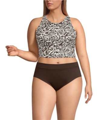 Women's High Neck Racerback Midkini Top