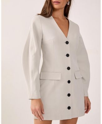 Women's Button Through Mini Blazer Dress