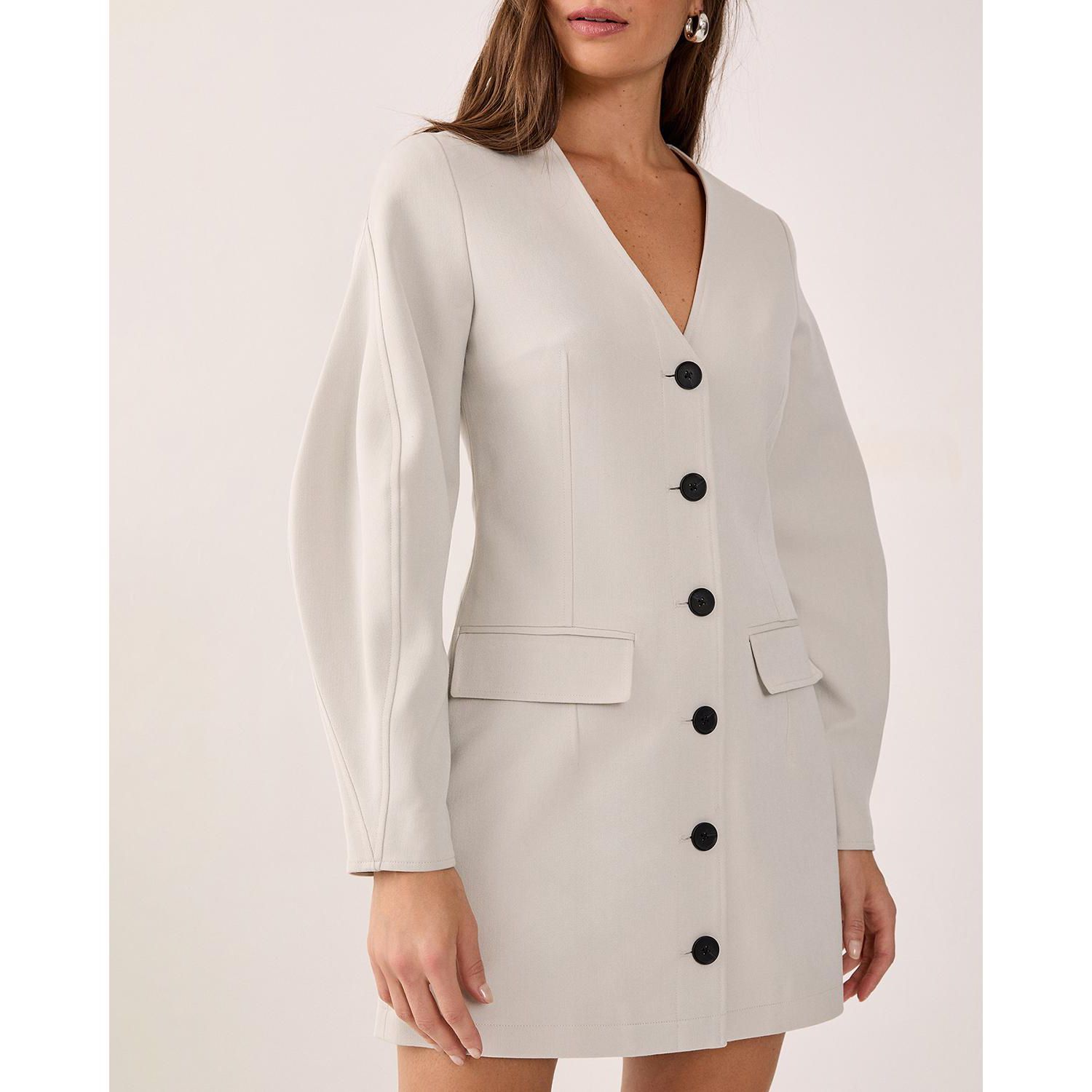 Women's Button Through Mini Blazer Dress