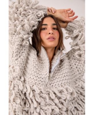 Women's Loopy Quarter Zip Sweater