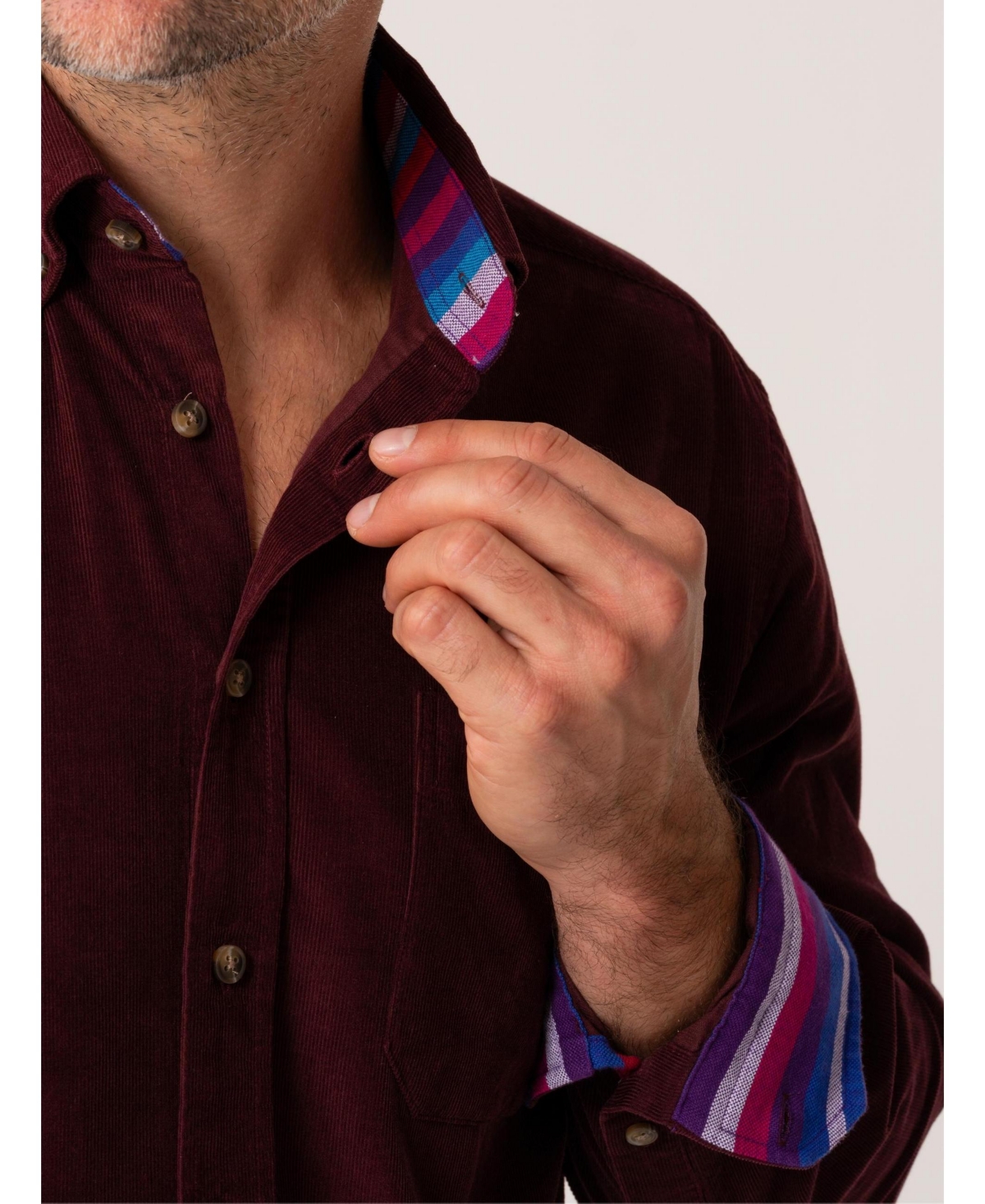 Koy Clothing Men's Corduroy Long Sleeve Shirt