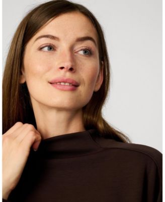 Women's Mockneck Modal Top & Wide Leg Pant