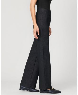 Women's Metallic Stripe Wide Leg Pull On Pant