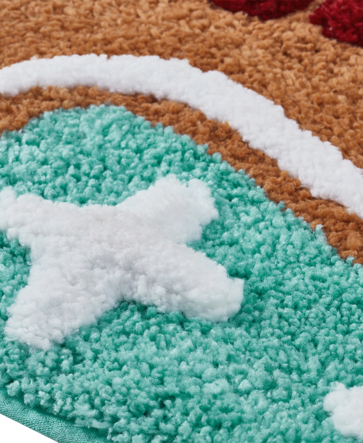 Vcny Home Gingerbread Man Holiday Bath Rug Set, 2 Count In Multi
